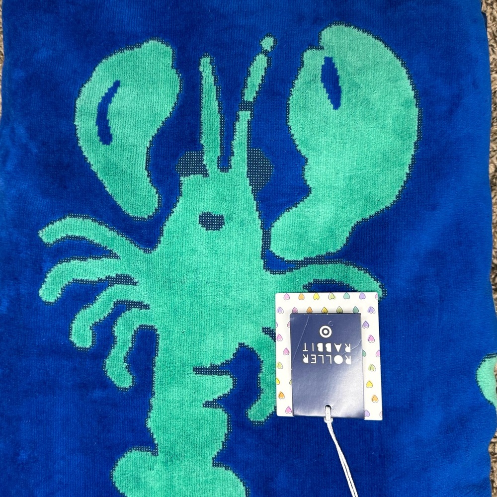 Target Blue and Aqua Lobster Beach Towel